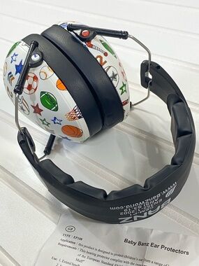 Baby Banz Ear Protection Sports Adjustable Headband Concerts Sporting Events
